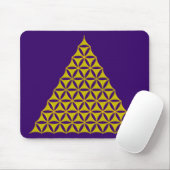 Blume des Lebens / Lebensgefühl - Pyramide Mousepad (Mit Mouse)