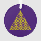 Blume des Lebens / Lebensgefühl - Pyramide Ornament (Rückseite)