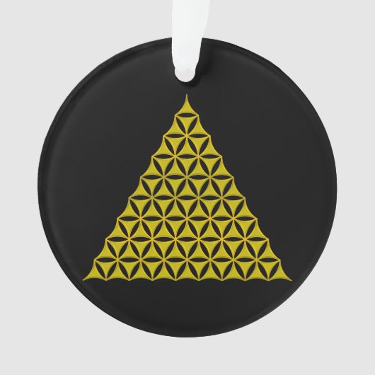 Blume des Lebens / Lebensgefühl - Pyramide Ornament (Vorderseite)