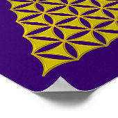 Blume des Lebens / Lebensgefühl - Pyramide Poster (Ecke)