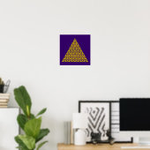 Blume des Lebens / Lebensgefühl - Pyramide Poster (Heimbüro)