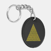 Blume des Lebens / Lebensgefühl - Pyramide Schlüsselanhänger (Vorderseite links)