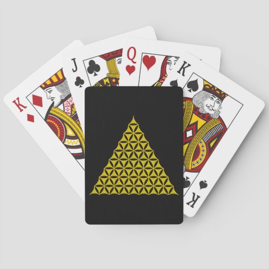 Blume des Lebens / Lebensgefühl - Pyramide Spielkarten (Rückseite)