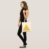 Blume des Lebens / Lebensgefühl - Pyramide Tragetasche (Vorderseite (Model))