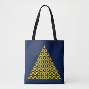 Blume des Lebens / Lebensgefühl - Pyramidengold Tasche