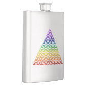 Blume des Lebens / Lebensgefühl - Pyramidenschakra Flachmann (Rechts)