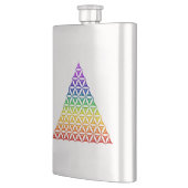 Blume des Lebens / Lebensgefühl - Pyramidenschakra Flachmann (Links)