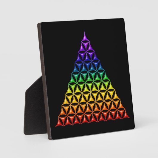 Blume des Lebens / Lebensgefühl - Pyramidenschakra Fotoplatte (Vorderseite)