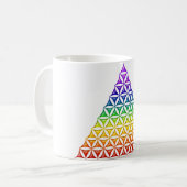Blume des Lebens / Lebensgefühl - Pyramidenschakra Kaffeetasse (Vorderseite Links)