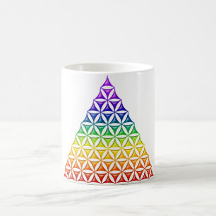 Blume des Lebens / Lebensgefühl - Pyramidenschakra Kaffeetasse
