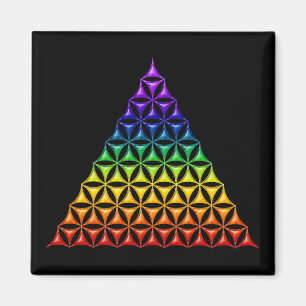 Blume des Lebens / Lebensgefühl - Pyramidenschakra Magnet