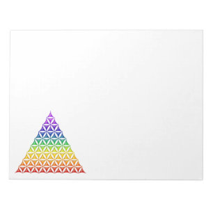 Blume des Lebens / Lebensgefühl - Pyramidenschakra Notizblock
