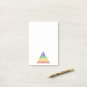 Blume des Lebens / Lebensgefühl - Pyramidenschakra Post-it Klebezettel (Auf Schreibtisch)