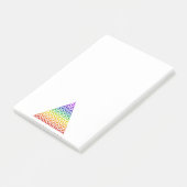 Blume des Lebens / Lebensgefühl - Pyramidenschakra Post-it Klebezettel (angewinkelt)