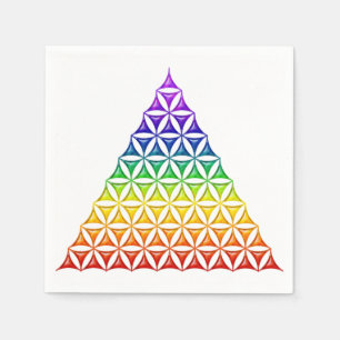 Blume des Lebens / Lebensgefühl - Pyramidenschakra Serviette