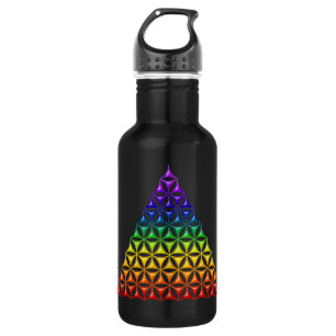 Blume des Lebens / Lebensgefühl - Pyramidenschakra Trinkflasche