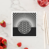 Blume des Lebens / Lebensgefühl - Rochen II Serviette (Beispiel)