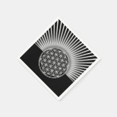 Blume des Lebens / Lebensgefühl - Rochen II Serviette (Ecke)