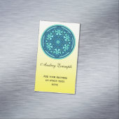 Blume des Lebens / Lebensgefühl - Schaltfläche I Magnetische Visitenkarte (Beispiel)