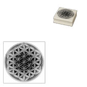 Blume des Lebens / Lebensgefühl - Schaltfläche IV Gummistempel (Stempel)