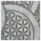 Blume des Lebens / Lebensgefühl - Schaltfläche IX Stoff (Muster)