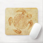 Blume des Lebens / Lebensgefühl - Schildkröte Mousepad (Mit Mouse)