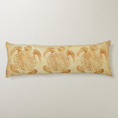 Blume des Lebens / Lebensgefühl - Schildkröte Seitenschläferkissen (Rückseite)