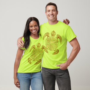 Blume des Lebens / Lebensgefühl - Schildkröte T-Shirt