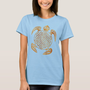 Blume des Lebens / Lebensgefühl - Schildkröte T-Shirt