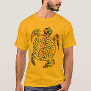 Blume des Lebens / Lebensgefühl - Schildkröte T-Shirt