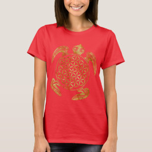 Blume des Lebens / Lebensgefühl - Schildkröte T-Shirt
