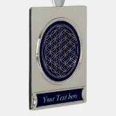 Blume des Lebens / Lebensgefühl - Silber Banner-Ornament Silber (Rechts)