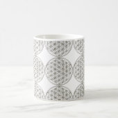 Blume des Lebens / Lebensgefühl - Silber Kaffeetasse (Mittel)