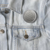 Blume des Lebens / Lebensgefühl - SILVER grau Button (Beispiel)