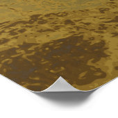 Blume des Lebens / Lebensgefühl - SILVER Poster (Ecke)