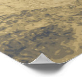 Blume des Lebens / Lebensgefühl - SILVER Poster (Ecke)