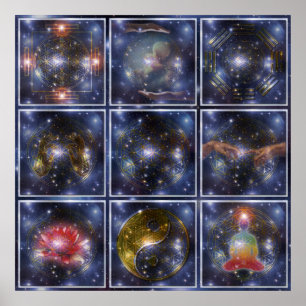 BLUME des Lebens / Lebensgefühl - Universum Poster