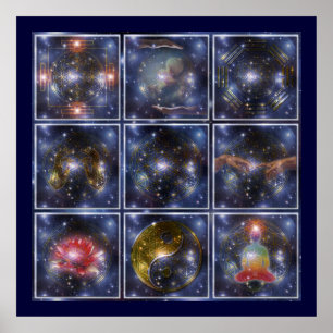 BLUME des Lebens / Lebensgefühl - Universum Poster