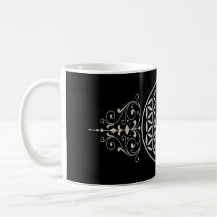 Blume des Lebens / Lebensgefühl - Vintag II Kaffeetasse