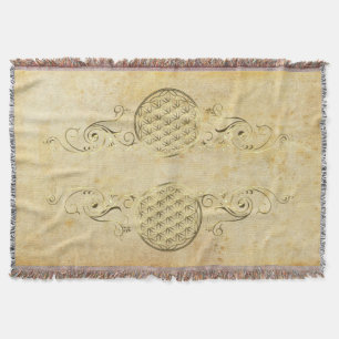 Blume des Lebens / Lebensgefühl - Vintag IV Decke