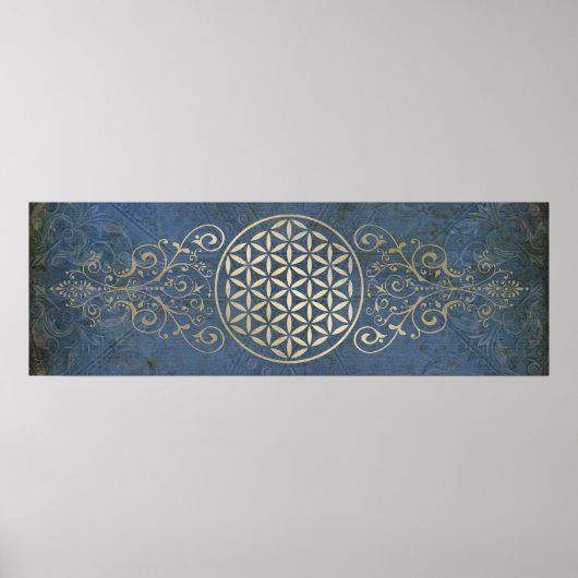 Blume des Lebens / Lebensgefühl - Vintag X Poster (Vorne)