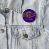 Blume des Lebens / Lebensgefühl - Vintag XII Button (Beispiel)