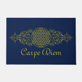 Blume des Lebens / Lebensgefühl - Vintag XII Fußmatte (Vorderseite)