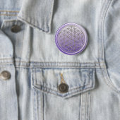 Blume des Lebens / Lebensgefühl - Violett von SILV Button (Beispiel)