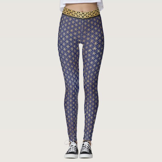 Blume des Lebens Leggings (Vorderseite)