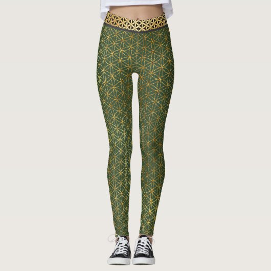 Blume des Lebens Leggings (Vorderseite)