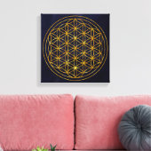 Blume des Lebens Leinwanddruck (Insitu (Wohnzimmer))
