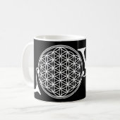 Blume des Lebens - LIEBE, Tätowierung Kaffeetasse (Vorderseite Links)
