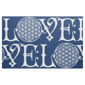 Blume des Lebens - LIEBE, Tätowierung Stoff (Fat Quarter (45,7 x 55,9 cm))