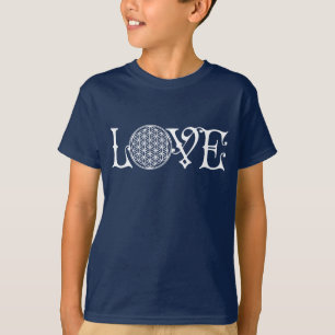 Blume des Lebens - LIEBE, Tätowierung T-Shirt